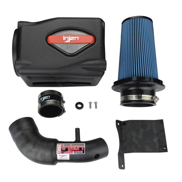 Injen - Injen Wrinkle Black PF Cold Air Intake System with Rotomolded Air Filter Housing PF5002WB