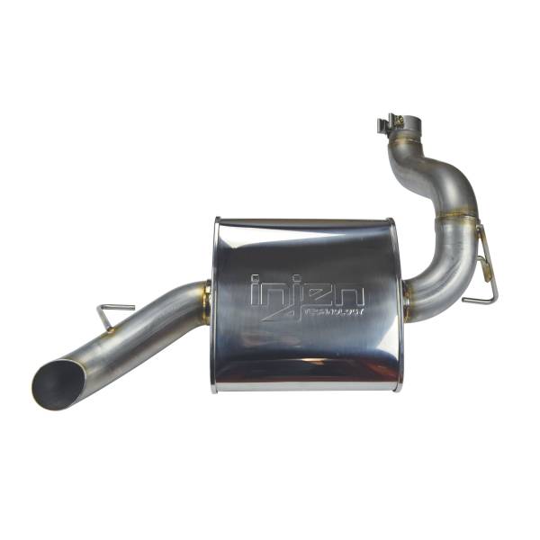 Injen - Injen 18-20 Jeep Wrangler JL V6-3.6L & L4-2.0L(t) High Tuck Axle Back Exhaust - SES5006AB