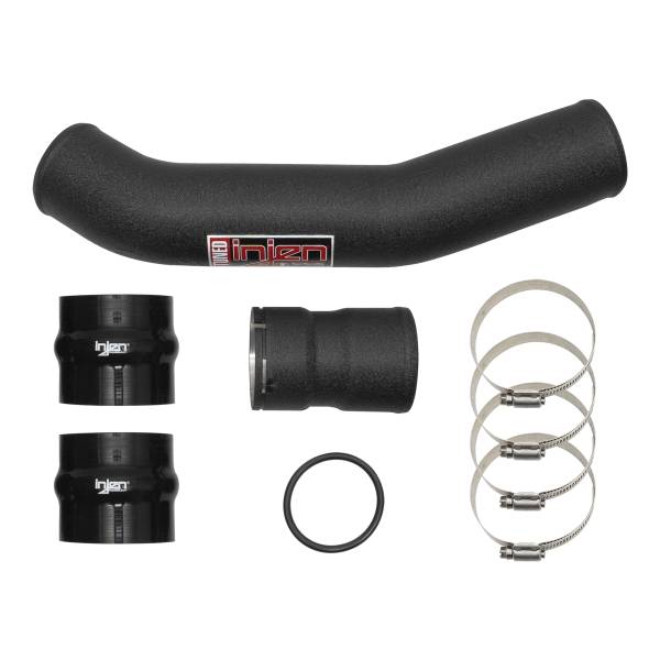 Injen - Injen 17-22 Ford F250/F/350/F-450/F-550 V8-6.7L Turbo Diesel Wrnkl Blk Intercooler Hot Side Piping - SES9004ICPHWB