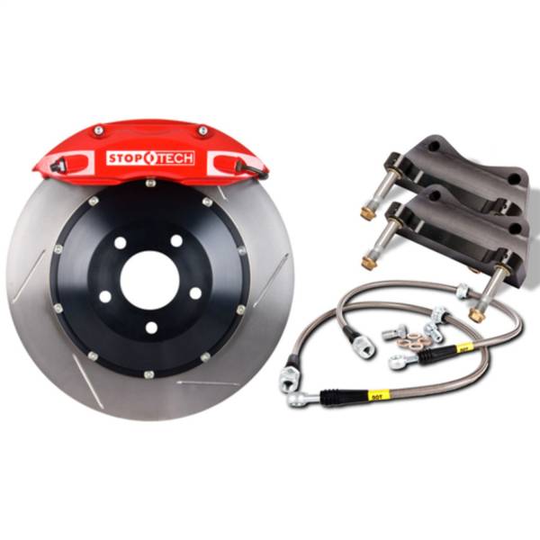 StopTech - StopTech Big Brake Kit; Red Caliper; Slotted Two-Piece Rotor; Rear