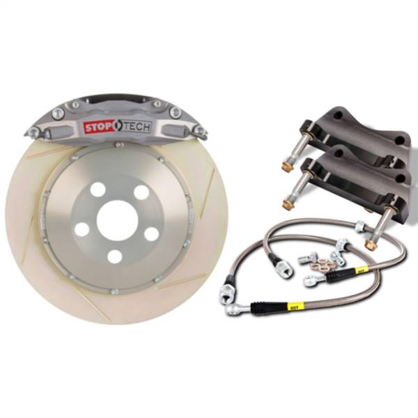 StopTech - StopTech Trophy Sport Big Brake Kit; Silver Caliper; Slotted 2 Piece Rotor; Rear