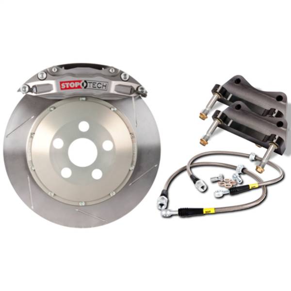 StopTech - StopTech Trophy Sport Big Brake Kit; Silver Caliper; Slotted 2 Pc. Rotor; Front