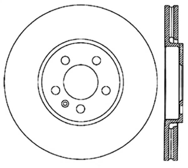 StopTech - StopTech Sport Slotted Cryo Brake Rotor; Front Left