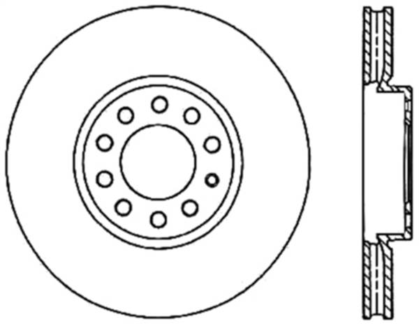 StopTech - StopTech Sport Slotted Cryo Brake Rotor; Front and Rear Left