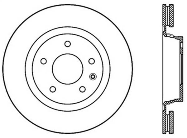 StopTech - StopTech Sport Slotted Cryo Brake Rotor; Rear Left