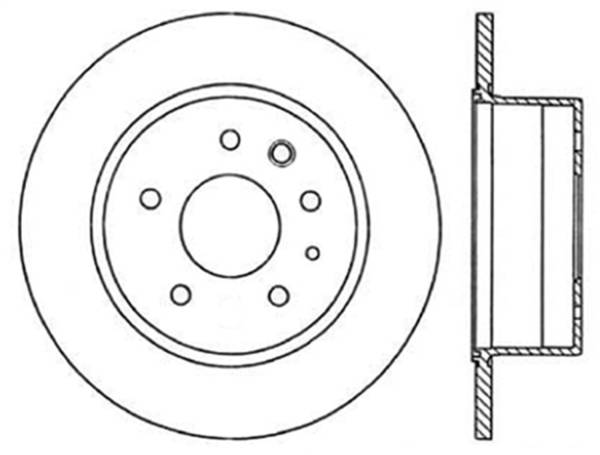 StopTech - StopTech Sport Slotted Cryo Brake Rotor; Rear Right