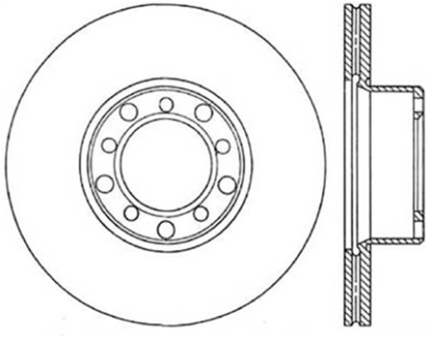 StopTech - StopTech Sport Slotted Cryo Brake Rotor; Front Right