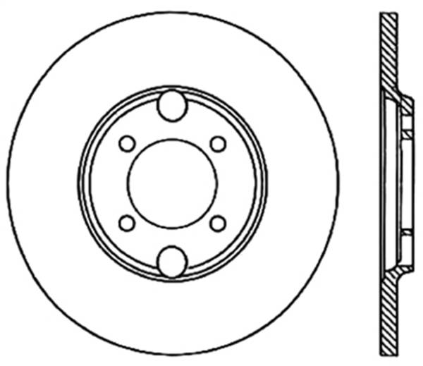 StopTech - StopTech Sport Drilled/Slotted Brake Rotor; Rear Left