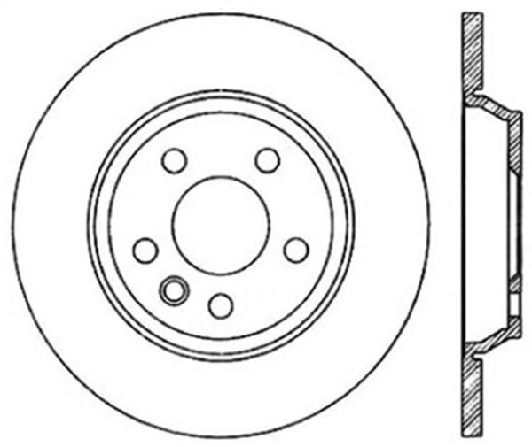 StopTech - StopTech Sport Cryo Drilled/Slotted Brake Rotor; Rear Right