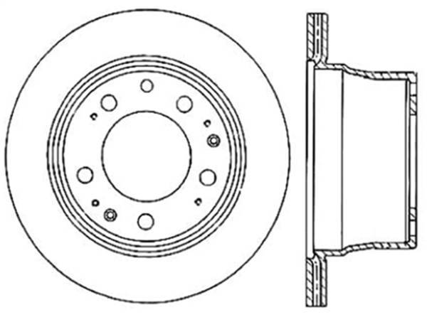 StopTech - StopTech Sport Cryo Drilled/Slotted Brake Rotor; Rear Right