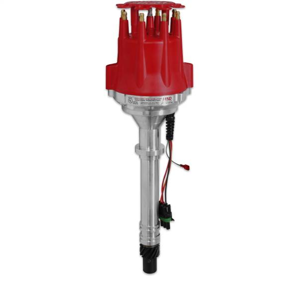 MSD - MSD Pro-Billet Marine Ready-To-Run Distributor Chevy V8 Iron Gear Red 83606