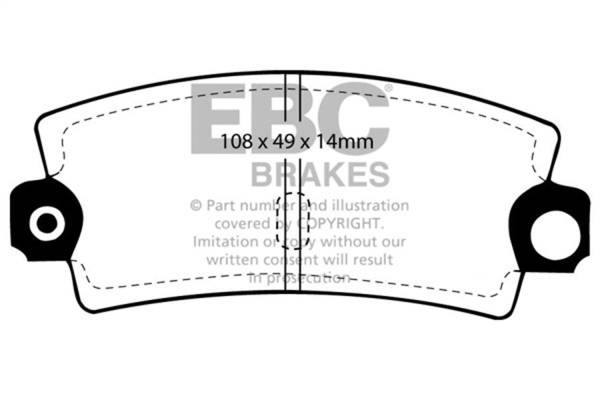 EBC Brakes - EBC Brakes Redstuff Ceramic Low Dust Brake Pads