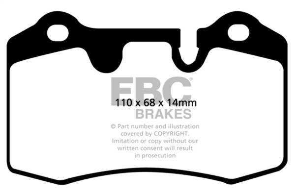 EBC Brakes - EBC Brakes Redstuff Ceramic Low Dust Brake Pads