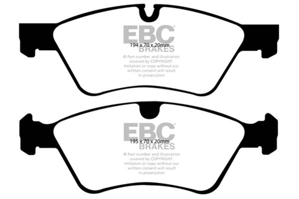 EBC Brakes - EBC Brakes Ultimax OEM Replacement Brake Pads