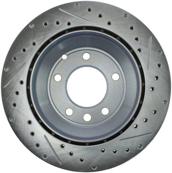 StopTech - StopTech Select Sport Drilled and Slotted Brake Rotor; Rear Right