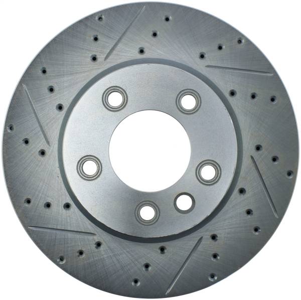 StopTech - StopTech Select Sport Drilled and Slotted Brake Rotor; Front Right