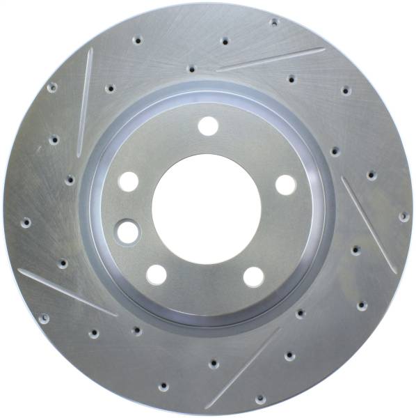 StopTech - StopTech Select Sport Drilled and Slotted Brake Rotor; Front Right