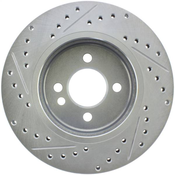 StopTech - StopTech Select Sport Drilled and Slotted Brake Rotor; Front Left