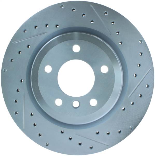 StopTech - StopTech Select Sport Drilled and Slotted Brake Rotor; Rear Left