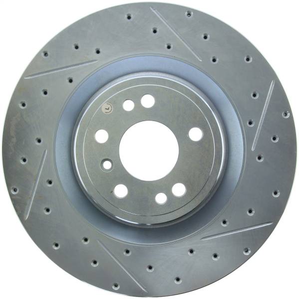 StopTech - StopTech Select Sport Drilled and Slotted Brake Rotor; Front Left