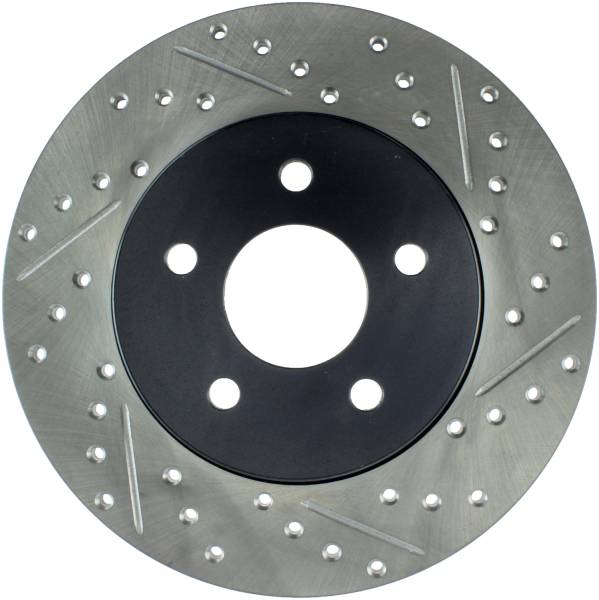 StopTech - StopTech Sport Drilled/Slotted Brake Rotor; Rear Left