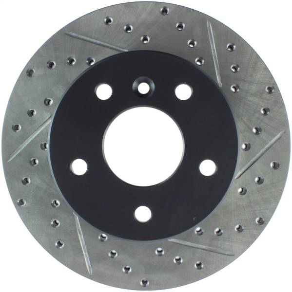 StopTech - StopTech Sport Drilled/Slotted Brake Rotor; Front Left