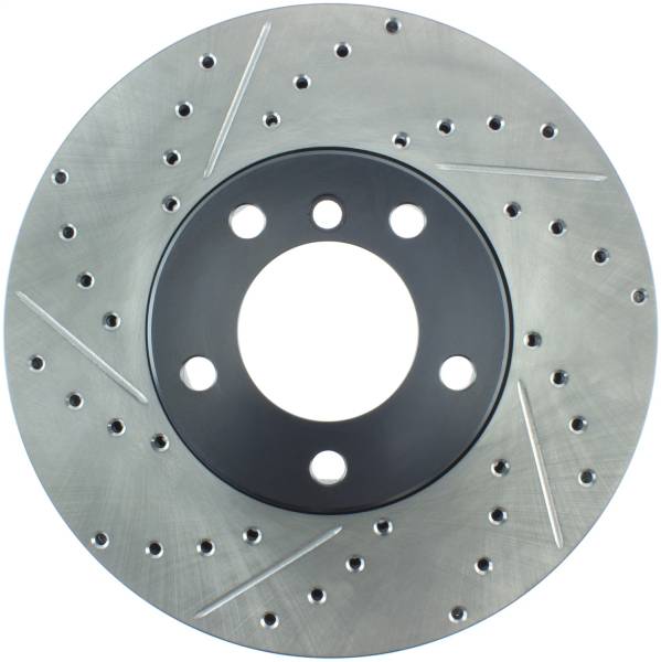StopTech - StopTech Sport Drilled/Slotted Brake Rotor; Front Right