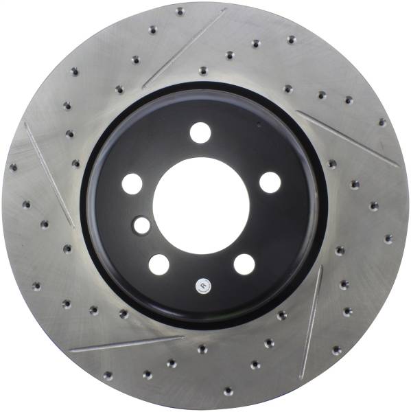 StopTech - StopTech Sport Drilled/Slotted Brake Rotor; Front Right