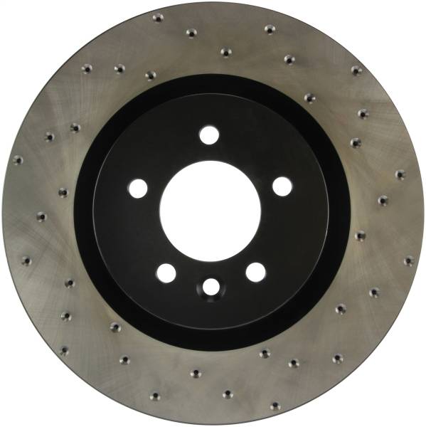 StopTech - StopTech Sport Cross Drilled Brake Rotor; Front Left