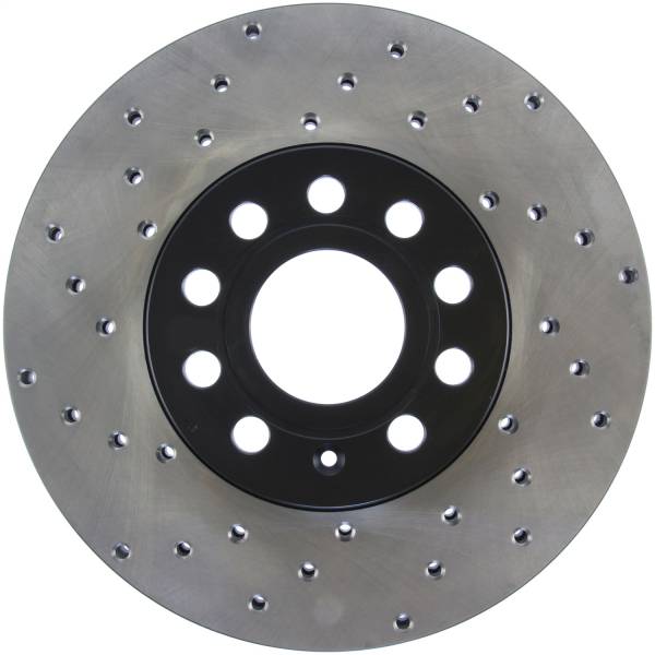 StopTech - StopTech Sport Cross Drilled Brake Rotor; Front and Rear Right