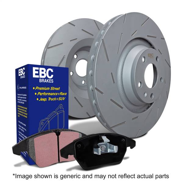EBC Brakes - EBC Brakes S2 Kits Greenstuff 2000 and USR Rotors Rear PN Components [DP22089/USR2066R] - S2KR2635
