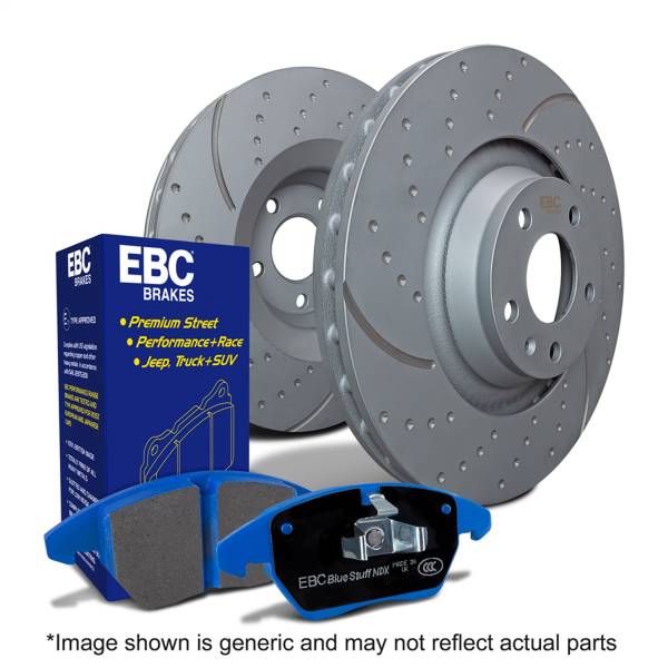 EBC Brakes - EBC Brakes S6 Kits Bluestuff and GD Rotors Front PN Components [DP51789NDX/GD1792] - S6KF1413