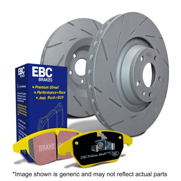 EBC Brakes - EBC Brakes S9 Kits Yellowstuff and USR Rotors Rear PN Components [DP42411R/USR2048] - S9KR1679