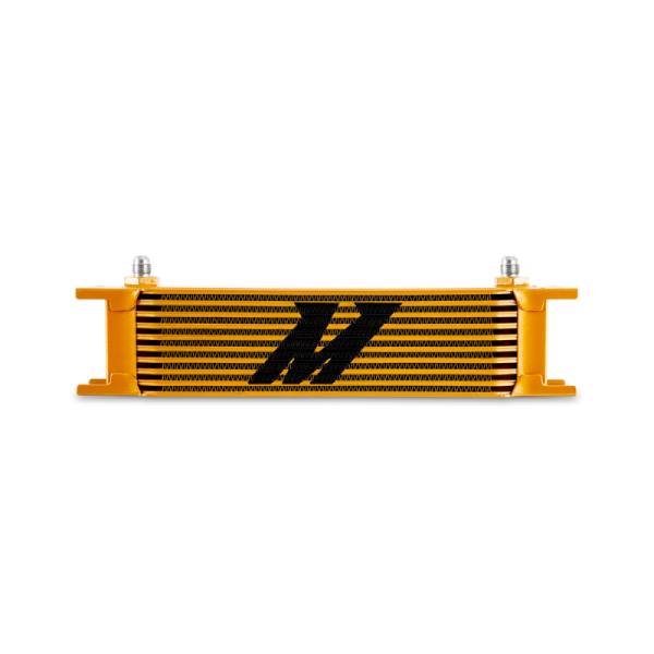 Mishimoto - Mishimoto Universal -6AN 10 Row Oil Cooler - Gold - MMOC-10-6GD