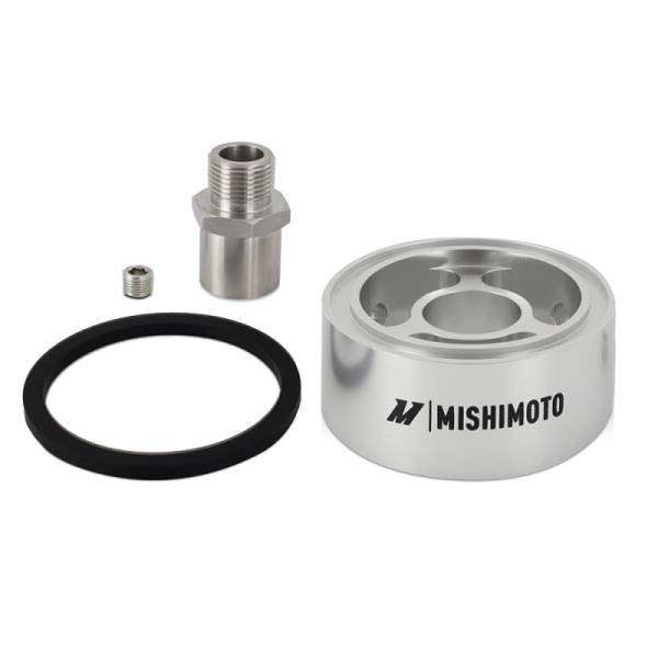 Mishimoto - Mishimoto Oil Filter Spacer 32mm M20 x 1.5 Thread - Silver - MMOC-SPC32-M20SL
