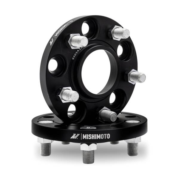 Mishimoto - Mishimoto Wheel Spacers - 5x108 - 63.3 - 15 - M12 - Black - MMWS-006-150BK