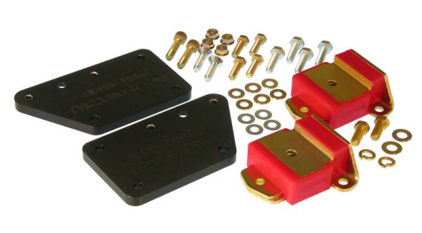 Prothane - Prothane 63-72 GM Truck LS1 Adapter Plate Kit - Red - 7-524