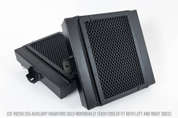 CSF - CSF BMW F8X M3/M4/M2C Auxiliary Radiators w/ Rock Guards (Sold Individually - Fits Left and Right - 8258