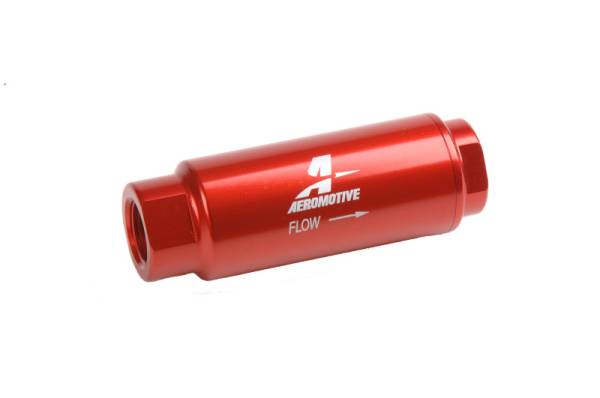 Aeromotive - Aeromotive SS Series In-Line Fuel Filter - 3/8in NPT - 40 Micron Fabric Element - 12303