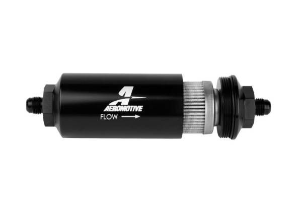 Aeromotive - Aeromotive In-Line Filter - (AN-06 Male) 100 Micron Stainless Steel Element - 12349