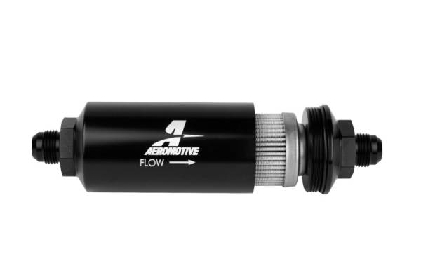 Aeromotive - Aeromotive In-Line Filter - (AN -08 Male) 100 Micron Stainless Steel Element - 12379