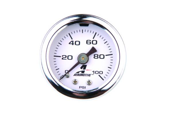 Aeromotive - Aeromotive 0-100 PSI Fuel Pressure Gauge - 15633
