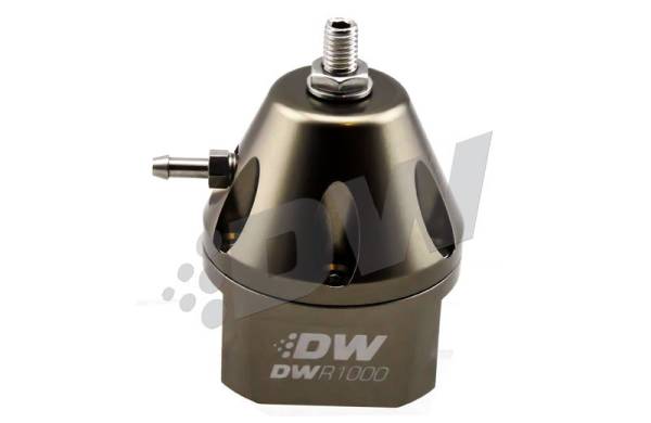 DeatschWerks - DeatschWerks DWR1000 Adjustable Fuel Pressure Regulator - Titanium - 6-1000-FRT