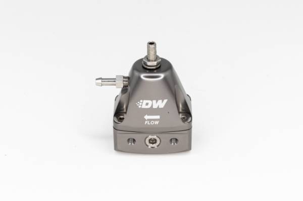 DeatschWerks - DeatschWerks DWR1000iL In-Line Adjustable Fuel Pressure Regulator - Titanium - 6-1001-FRT