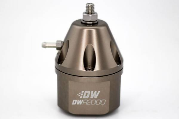 DeatschWerks - DeatschWerks DWR2000 Adjustable Fuel Pressure Regulator - Titanium - 6-2000-FRT