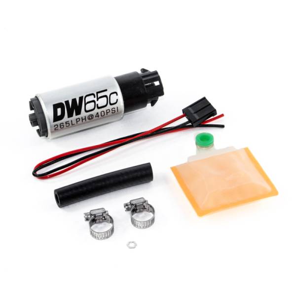 DeatschWerks - DeatschWerks 265 LPH Compact In-Tank Fuel Pump w/ Clips & Universal Install Kit - 9-652-1000