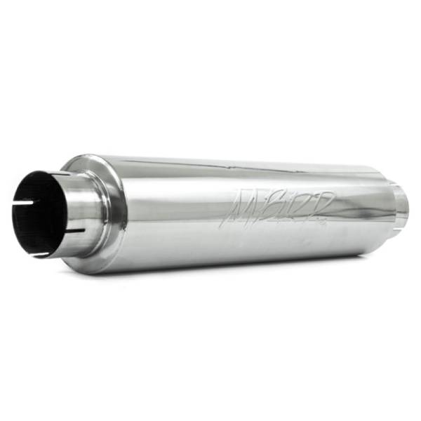 MBRP - MBRP Universal Quiet Tone Muffler 4in Inlet/Outlet 24in Body 6in Dia 30in Overall T304 - M1004