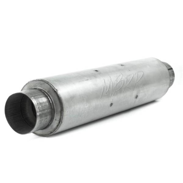 MBRP - MBRP Universal Quiet Tone Muffler 4in Inlet/Outlet 24in Body 6in Dia 30in Overall Aluminum - M1004A