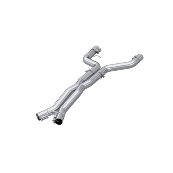 MBRP - MBRP 21-23 BMW M4 G82 / M3 G80 3.0L T304 Stainless Steel 3in Resonator Bypass X-Pipe - S4501304