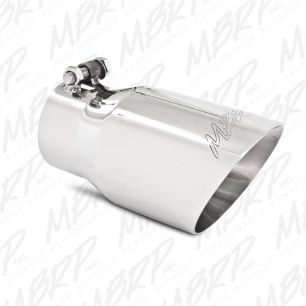 MBRP - MBRP Universal Tip 4in O.D. Dual Wall Angled 3in inlet 8in length T304 - T5122
